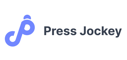 Press Jockey Logo, Black, Long-200